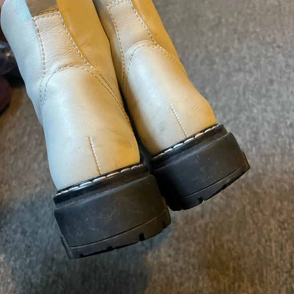 Rag & Bone Shiloh Eggshell-White Boots, size 36.5 - Picture 7 of 12